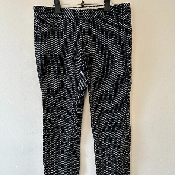 Banana Republic - Blue w/ Small White Stripes High-Water Pants - 8W - Picture 1 of 8